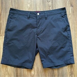 UNTUCKit Mens Chancellor Shorts 36 Black‎ Performance Athletic Golf Pockets